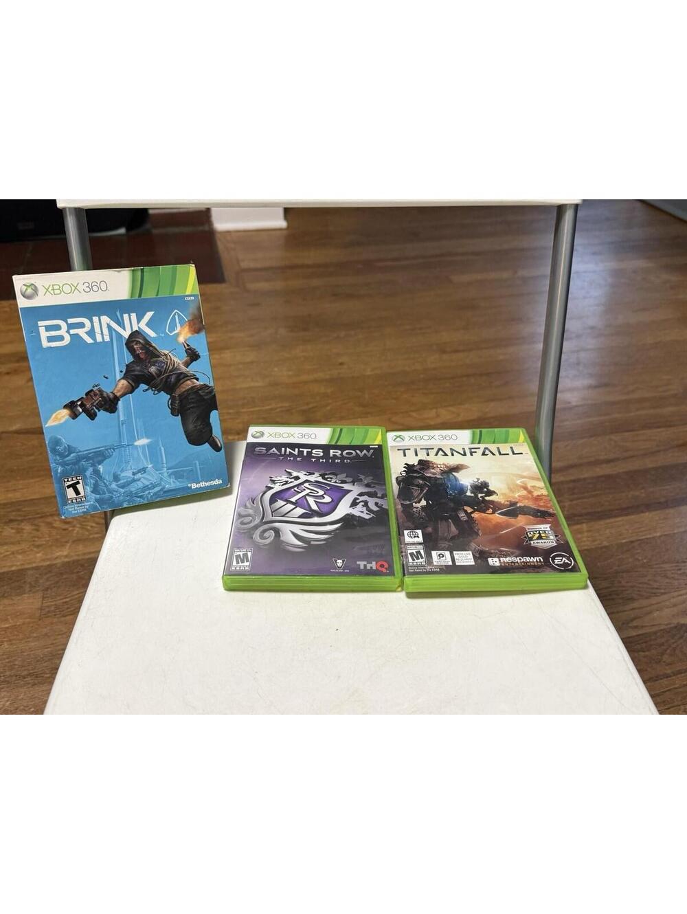 Xbox 360 Games , Brink, Saints Row , Titanfall, With Manuals , Good Condition